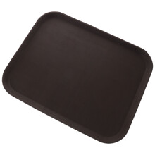 Plateau de rangement rectangulaire en plastique noir pour chaussures, multifonctionnel et étanche, 17,3 x 14 x 0,7 po (44 x 35,6 x 1,8 cm).