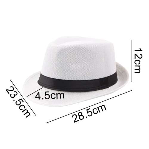 Cappello Panama classico da uomo a tesa larga e morbida, modello Fedora. 2