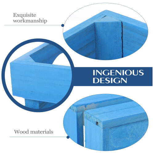 Wooden Crates for Storage Display - Rustic Blue 1