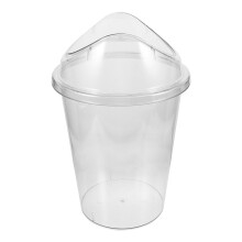 Poubelle en plastique pour déchets d'intérieur, bureau