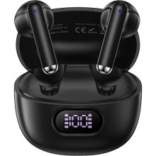 Écouteurs sans fil ZLC, Bluetooth 5.3, basses profondes, micro antibruit, compatibles avec Samsung Galaxy et iPhone