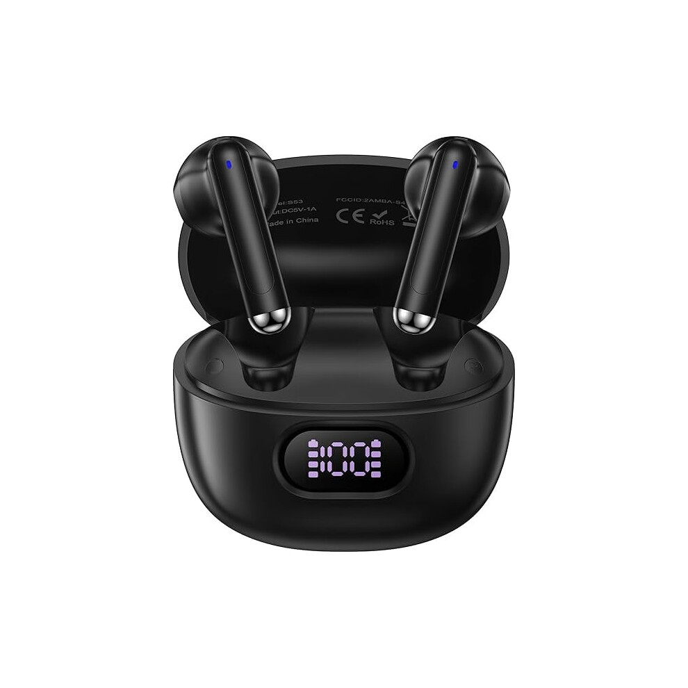 Zlc Wireless Earbuds, Bluetooth 5.3, Deep Bass, Noise-Cancelling Mic, Compatible With Samsung Galaxy & Iphone 9313598906199