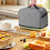 Couvercle gris pour grille-pain 2 tranches avec 2 poches 4
