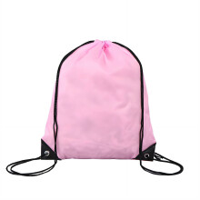 Sac à dos à cordon coulissant, grand espace de rangement, ultra-portable, bretelles réglables, style 4Pink