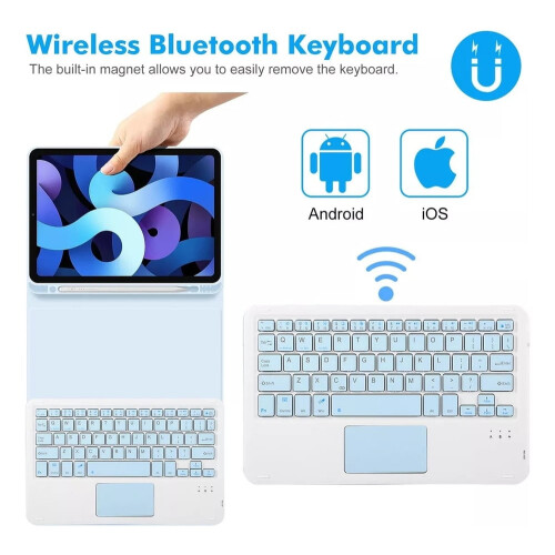 Θήκη με πληκτρολόγιο αφής συμβατή με iPad Pro13M4 2024 - Κομψή και προστατευτική θήκη 1
