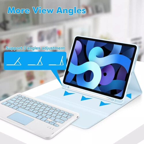 Θήκη με πληκτρολόγιο αφής συμβατή με iPad Pro13M4 2024 - Κομψή και προστατευτική θήκη 2