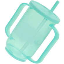 Masteelf Drinking Cup for Disabled Users, 1 Piece with Inclined Mouth Design and Anti-Choking Safety Feature