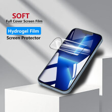 Xhy kompatybilny z folią ochronną hydrożelową na ekran iPhone'a 13/13Pro, 6,1", 2 sztuki, pełna osłona HD, transparentna TPU (nie szkło