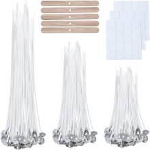 ACDANC cotton candle wick set 150 pcs 4/6/8 in