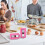 2 Pack Egg Shell Opener for Hard Boiled Eggs, Stainless Steel Egg Cracker Tool, Pink and Orange 3