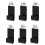 6Pcs Clear Wall Display Shelf Units Perfect for Storing-Black 1