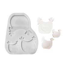 Moules en Silicone pour poule, bougie de poulet, plâtre