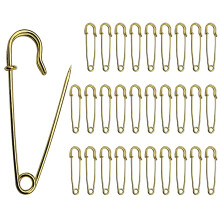 30er-Pack Sicherheitsnadeln, robuste Deckennadeln aus Stahl mit Federverschluss, Befestigungsmaterial für Decken, Bastelarbeiten, Röcke, Kilts und