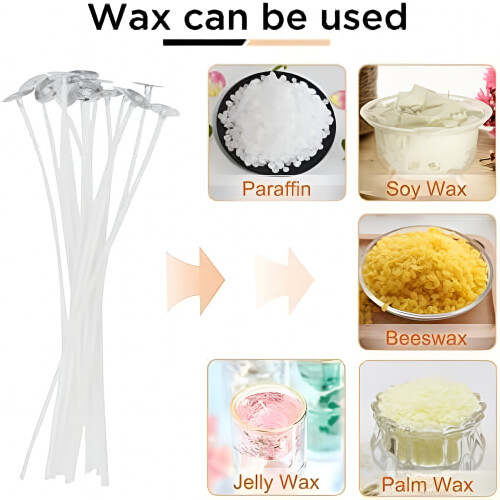 ACDANC cotton candle wick set 150 pcs 4/6/8 in 2