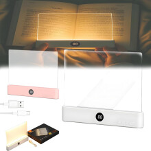 Lampe de lecture Luma Lit – Lampe de lecture LED intelligente à intensité variable et rechargeable par USB avec panneau lumineux et éclairage