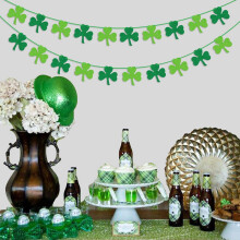 Guirlande de trèfles pour la Saint-Patrick (2 pièces)