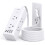 10Ft Flat Plug Power Strip: 6 Outlets + 4 USB (2xUSB-C), Surge Protector, Travel/Dorm Essential 1