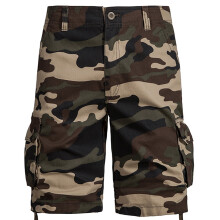 Men's Casual Camouflage Cargo Mid-waist Multi-pocket Comfy Bermuda Shorts