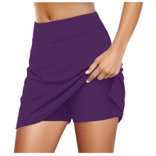 Jupe de tennis unie décontractée pour femme Ediodpoh, jupe short de sport/yoga, jupe pour femme, taille XXL foncée