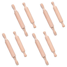 Natural Unpainted Wood Miniature Pastry Roller For Childrens