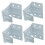 4Pcs Blinds Center Support Bracket for Window Blinds Faux Horizontal Blinds 2