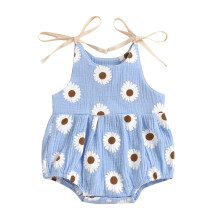 Ropa para bebés niñas y niños, mamelucos para bebés, mono sin mangas con tirantes de margaritas, body casual 2025.
