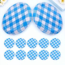 OUNONA50Pcs Tapas de metal azul cielo para conservas de especias y dulces