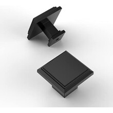 Lot de 10 boutons de meuble de 32 mm (1,3 pouce), noir mat, pour commodes et meubles de salle de bain ZH0001MBK