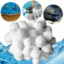 Naierhg700/500/200g 1 Bolsa de Filtros y Arena de Cuarzo Filtro de Arena Bolas de Filtro de Piscina de algodón, 700 g