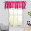Solid Colour Window Valance 18x54 in Polyester Rod Pocket 4
