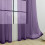 Purple sheer curtains light filtering 84 inch 4