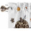 3-delt køkkengardinsæt med kap og niveauer 5