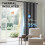 Blackout Curtains 52x54 in Light Grey, 2-Pack Polyester 2