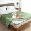 Capa impermeável reversível para cama de cachorro, 82x102 polegadas (208x259 cm), verde escuro/claro, para sofá/poltrona, compatível com cães e 2