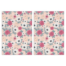 Conjunto de 2 panos de prato florais em microfibra, 45,7 x 66 cm (18 x 26 polegadas)
