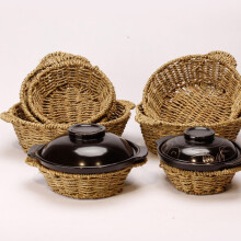 Dessous de plat en paille pour casserole 28 x 22 x 8 cm
