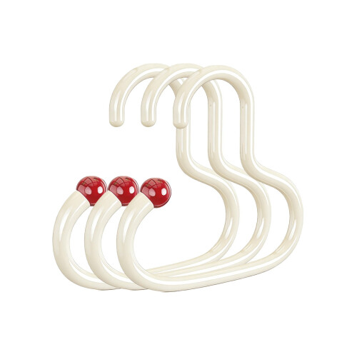 Set di 3 appendiabiti a forma di S per cappelli e sciarpe 1