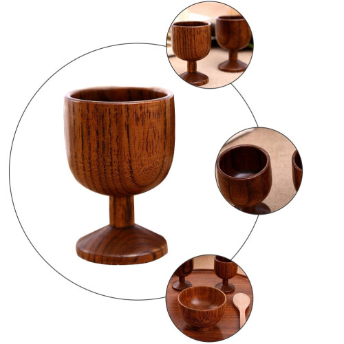 gobelet à vin en bois massif (1 pièce) 1