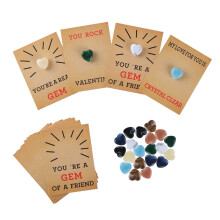 Lot de 24 cartes de Saint-Valentin avec cristaux en forme de cœur pour enfants – Échange de cadeaux en classe, idéal pour les fêtes scolaires