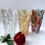 Bohemisk glasvas 24 cm – skimrande lila glitter 4