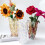 Bohemisk glasvas 24 cm – skimrande lila glitter 5