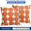 Conjunto de 2 capas de almofada de linho com bolinhas pretas, 45x45 cm (18x18 polegadas). 3