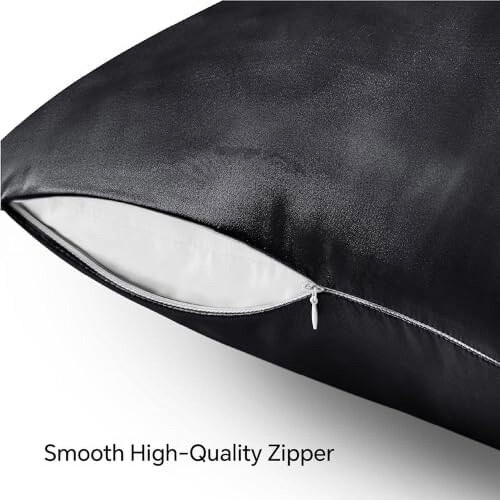 Σατέν Μαξιλαροθήκη με Φερμουάρ 20x30 ίντσες Queen Size, Συσκευασία 4 τεμαχίων 2