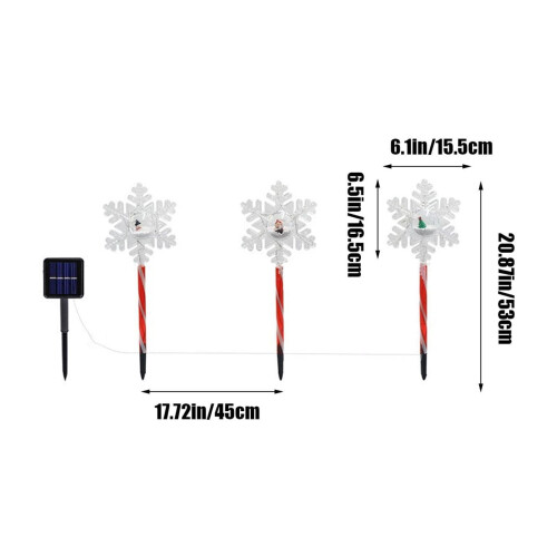 Luz de Natal Solar em Formato de Estrela 50cm - Pacote com 1 unidade 2