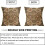Conjunto de 2 capas de almofada vintage boho em tons de marrom, dourado e vermelho, 50x50cm (20x20 polegadas). 4