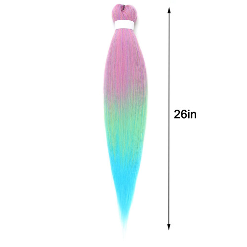 Cabelo sintético trançado pré-esticado de 66 cm (26 polegadas). 2