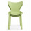 (4x Green Stacking Chairs) Modern Style Retro Dining Garden Stackable Chairs 3