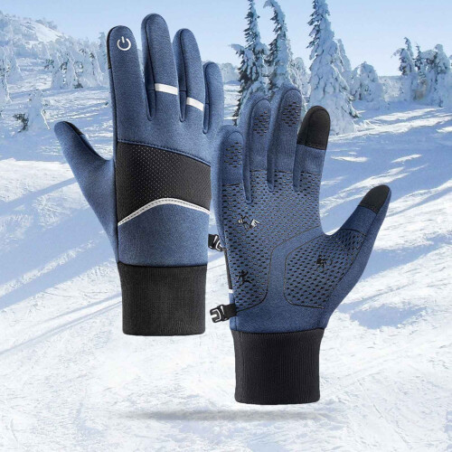 Cozy Season Termohandsker Unisex Blå M 1