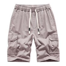 Cargoshorts for menn, uformelt, rene farger, utendørs, lommer, strand, arbeidsbukser, cargoshorts, bukse S-4XL