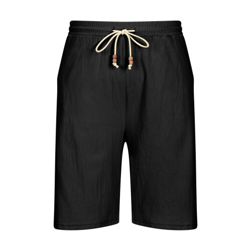 Men's Casual Solid Rugged Flex Relaxed Fit Lightweight Drawstring Pocket Canvas Cargo Work Shorts 2